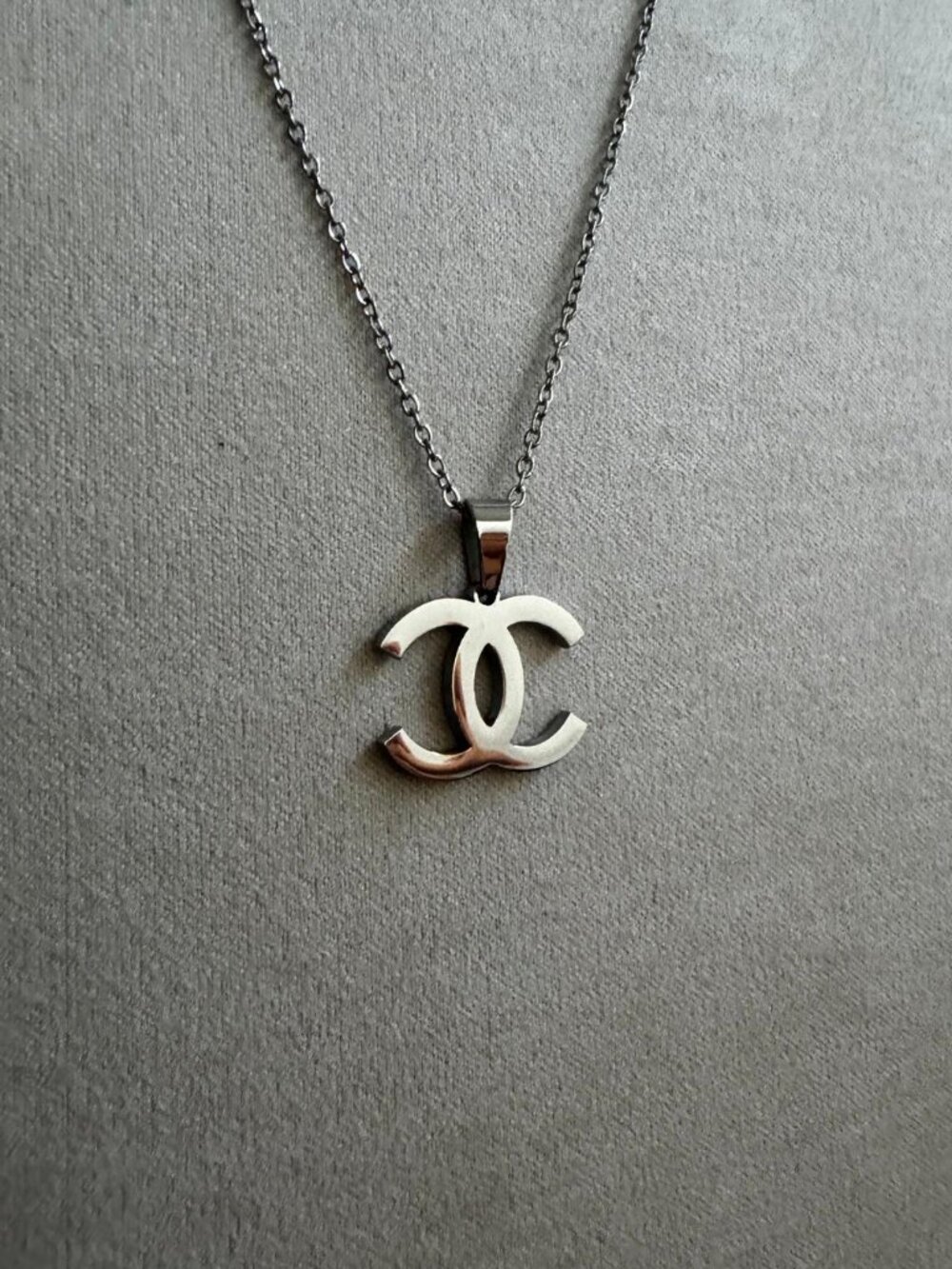 Vintage Necklace - CC Necklace - Silver Necklace - Dainty - Feminine - Y2K